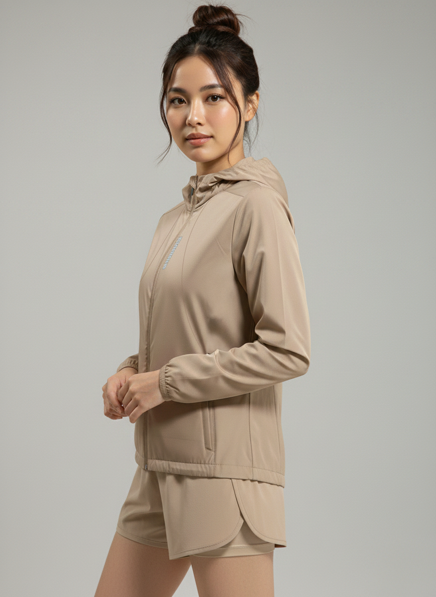 Women's Hooded Windcheater Jacket | Lightweight & Wind Resistant
