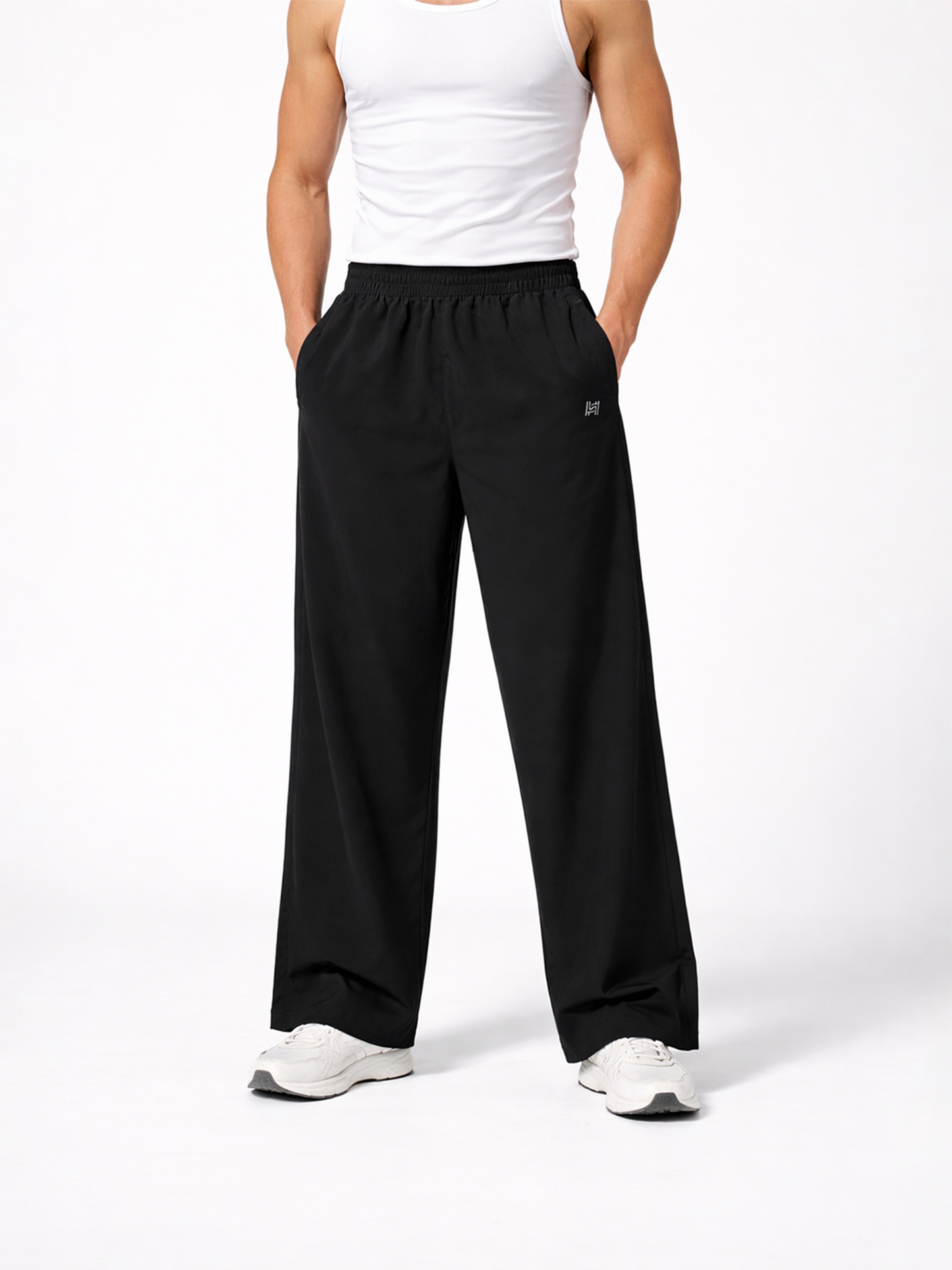 Men’s Black Baggy Dri‑Fit Lower | Gym | Running