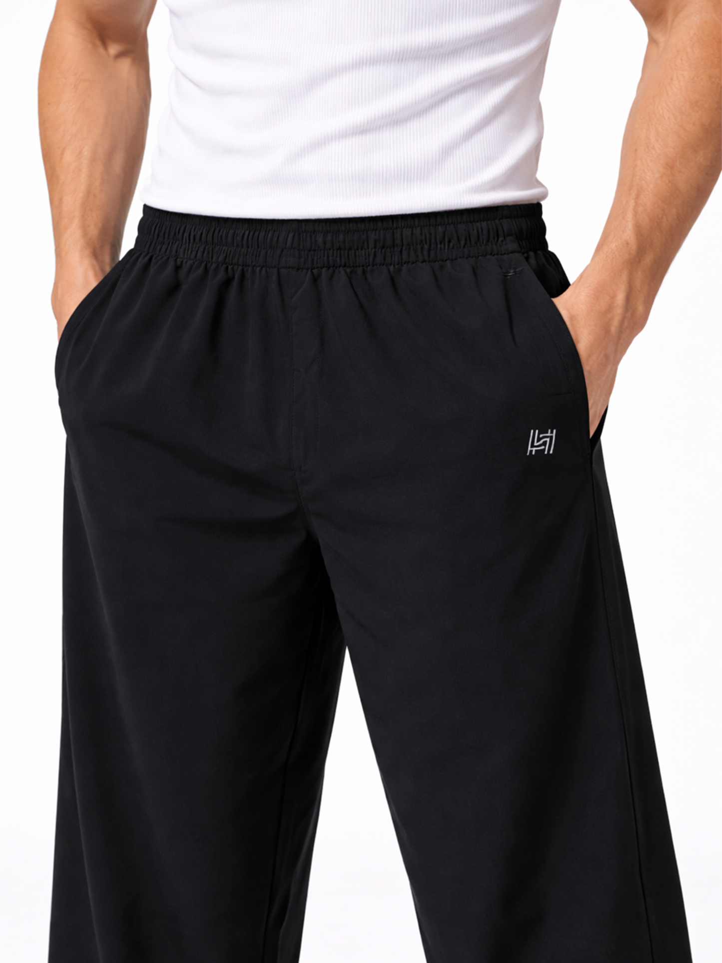 Men’s Black Baggy Dri‑Fit Lower | Gym | Running