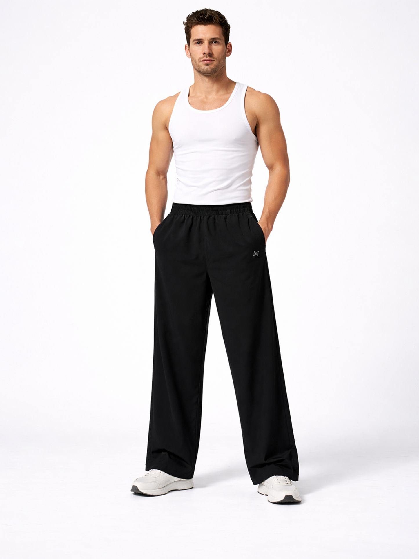 Men’s Black Baggy Dri‑Fit Lower | Gym | Running