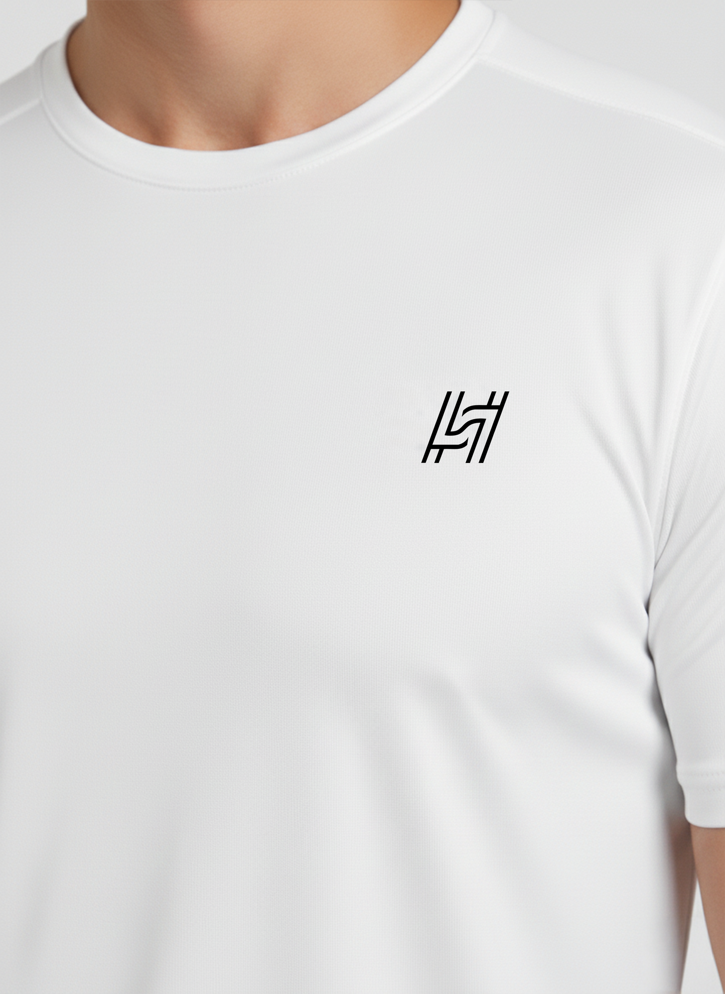 Men's White Dri-Fit T-Shirt | Quick Dry Gym Wear